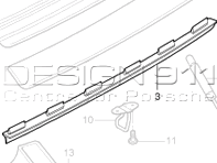 Joint de couvercle arrière. Porsche 997.2 C4/C4S - 99751261102 Joint de couvercle arrière. Porsche 997.2 C4/C4S - 99751261102