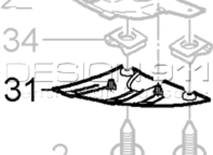 Copertura angolo paraurti posteriore. Porsche 958 Caienna - 95550508500, 95550508600 Copertura angolo paraurti posteriore. Porsche 958 Caienna - 95550508500, 95550508600