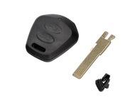 Sleutelkopbehuizing met blanco sleutel. Porsche 986 Boxster / 996 - 98663724301, 57550, 98663724418, 986637244, 986637243, 98663724416, 98663724417, 98663724418, 99663724322, 99663724335, 99663724445, 99663734700, 99663735100, 99663735500