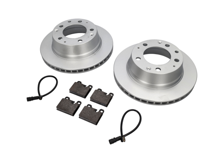 HINTERE Bremsbeläge und Bremsscheibenpaket. Porsche 911 3.2L 1984-89 - 91135204109ABS, 94461221103, 91135295007TRW, 91135204109, 91135295007 - 91135295006, 91135295007