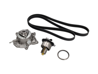 Kit pompe à eau, courroie et thermostat. Porsche 718 Boxster S / GTS 2.5L / 718 Cayman S / GTS 2.5L - 9A210605002, 9A210605001, 9A210605003, 9A110622603, 9A110622602, 9A712111000, 0PB121110A, 0PB121688, 9A210222500
