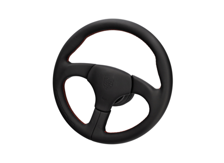 Volant sport sans airbag Noir avec coutures rouges. Porsche 911 / 959 - 000043161158YR