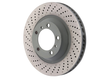 Disque de frein avant monobloc percé et alvéolé, 340 x 34 mm. Porsche 991 S 3.8 L (référence d'origine : 99135140301/99135140401) - 99135140301, 99735140401, 18564 ABS - PFL39911, PFR39912