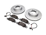 FRONT Brake Pads and Brake Disc Package Porsche 718 ABS - 99735140101, 99735140201, 98135193904, 99160916500 FRONT Brake Pads and Brake Disc Package Porsche 718 ABS - 99735140101, 99735140201, 98135193904, 99160916500