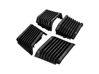 Fuelles de parachoques delantero y trasero. Porsche 911/930 1974-89 - 91179950563, 91179950564, 91179950513, 91179950514, 91179950565, 91179950566, 91179950515, 91179950516