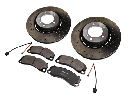 Juego de pastillas y discos de freno delanteros. Porsche 992.2 Carrera 2 3.0ltr - 9P1615301J, 9P1615302J, 9P1615301, 9P1615302