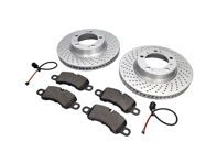 Bremsbeläge und Bremsscheibenpaket VORNE Porsche 718 S Textar - 9P1698151B, 9P1615301A, 9P1615302A, 99160916500