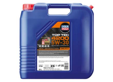 LIQUI MOLY Top Tec 4200 5W-30 Nouvelle Génération 20 L - 8792, 8793, 3708