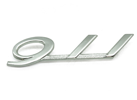 911 - Insignia cromada en ángulo para Porsche 911 1965-66 - 90155930320 911 - Insignia cromada en ángulo para Porsche 911 1965-66 - 90155930320