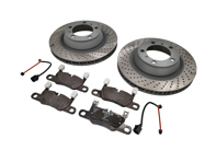 Rear Brake Pad And Brake Disc Package. Porsche 992.1 C2 / C4 2019-24 - 992698451G, 9P1615601, 9P1615602, 9P1907637A