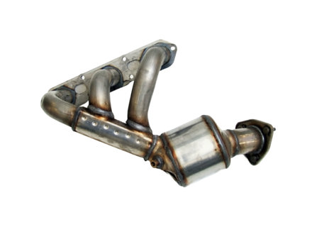 Collecteur d'échappement avec convertisseur catalytique OE. Porsche 987 Boxster / 987C Cayman - 98711310705, 98711310805, 98711310703, 98711310803