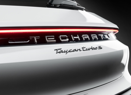 TechArt 'TECHART'- Rear Lettering. Porsche 9J1.1 / 9J1.2 Taycan - 09J1.007.000.09, 9J.100.700.001, 9J.100.700.002 - 09J1.007.000.09