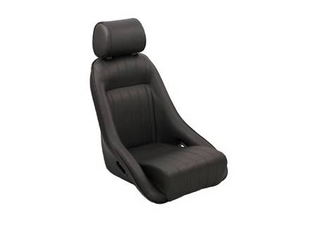 Asiento clásico Corbeau. En Vinilo Negro. Porsche 911/964/968/944 - 120804, 120804/W