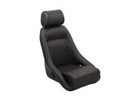 Siège classique Corbeau. En vinyle noir. Porsche 911 / 964 / 968 / 944 - 120804, 120804/W