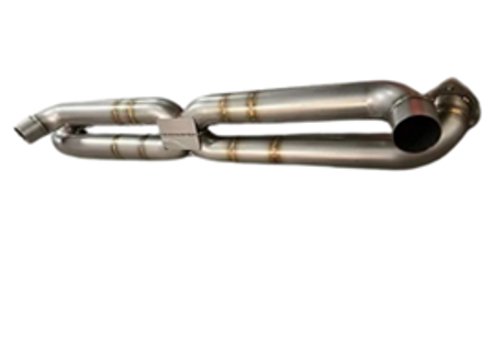 Sportuitlaatdemper bypass x pijp met katalysatoren. Porsche 997.1-turbo - 99711102772 - 9M9711102772