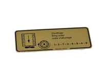 Sticker met ontstekingsvolgorde. Porsche 928 / 928 S - 92800610500