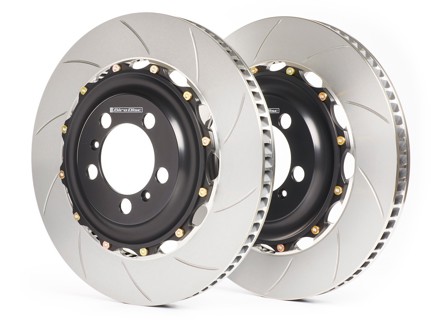 Remschijf / Rotorset Gegleufd 2-delig VOOR 996.1 GT3