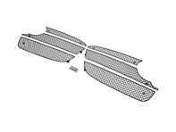 Ensemble de grilles extérieures en acier inoxydable pour pare-chocs avant ZunSport. Porsche 981 Cayman manuelle/PDK avec capteurs - ZPR46913, ZPR46913B, ZPR46913, ZPR46913B