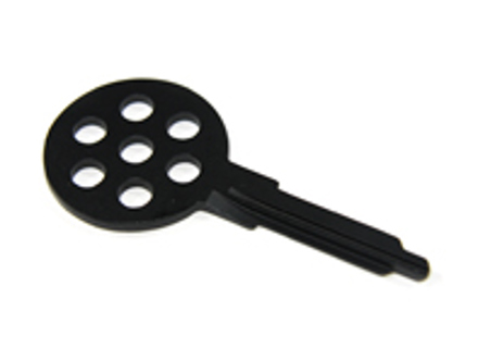 Gambo chiave grezzo in nero anni '70 Retro Porsche 911 1965-89 / 964/ 993 - 91153890300, 91453190310, 94453804101