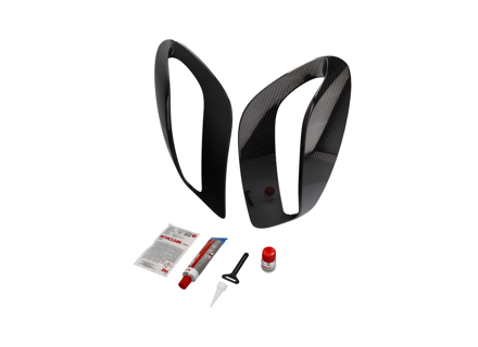 Prese d'aria dell'ala posteriore in fibra di carbonio TechArt. Porsche 992 turbo - 092.121.480.009G, 092.121.480.009M, 992853241A, 992853242A, 092.121.480.009 - 092.121.480.009, 092.121.480.009M, 092.121.480.009G