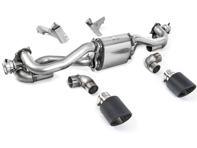 Milltek sports exhaust rear silencer delete with jet carbon trims. Porsche 718 Cayman GT4 4.0ltr / Boxster GTS 4.0ltr Milltek sports exhaust rear silencer delete with jet carbon trims. Porsche 718 Cayman GT4 4.0ltr / Boxster GTS 4.0ltr