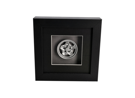 Emporte-pièce modèle de roue Porsche Art - Boîte encadrée échelle 1:8 - 91136102340, 91136102393