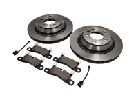Rear brake pads and brake disc package. Porsche Cayenne 958 turbo - 958698451B, 95835240150, 95835293950, 95861236550 Rear brake pads and brake disc package. Porsche Cayenne 958 turbo - 958698451B, 95835240150, 95835293950, 95861236550