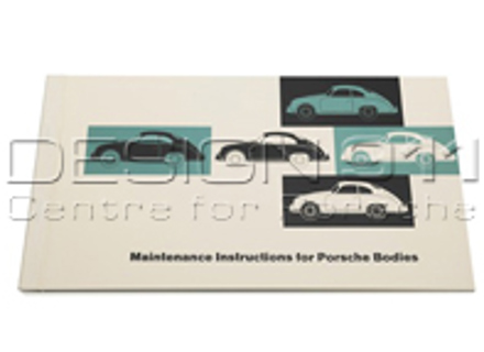 Maintenance instructions in ENGLISH. Porsche 356 A 55-63 - PCG460520 Maintenance instructions in ENGLISH. Porsche 356 A 55-63 - PCG460520