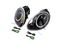 SCHEINWERFER PROJEKTOR HALOGEN + AURORA LICHT Porsche 987 05-08 SCHWARZES GLÄSER LHD - 99763115713, 99763115813