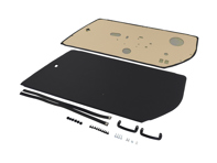 RS / RSA / Backdate Style Pannelli porta in Vinile Nero per Porsche 911 / 912E / 930 / 964 / 993 1974-96