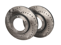 Disques de frein avant perforés (paire). Porsche 911 / 930 / 924 / 944 - 477405083D, 91135104120 - 911 351 041 20 rd