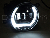 Front fog lamps Black LED with DRL (Daytime Running Lights). Porsche 958 Cayenne / Macan - 95863116700, 95563116300 Front fog lamps Black LED with DRL (Daytime Running Lights). Porsche 958 Cayenne / Macan - 95863116700, 95563116300
