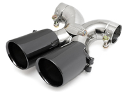 Terminale di scarico nero cromato. Porsche 981 Boxster / 981C Cayman - 98111126100, 98111136100, 98111136160, 98111136161, 98111136162, 98111196100, 98111196101, 98111196102