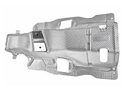 Pare-chaleur d'échappement du tunnel central. Porsche 970.1 / 970.2 Panamera 2009–16 - 97050446101, 97050456102, 97050456101