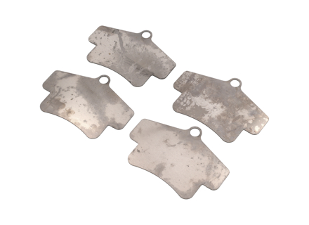 Titanium Brake Pad Heat Shields Size: E2405/T5104. Porsche 986/987 Boxster / 987C Cayman / 996 / 997 (OE Part No 99635294903 / 99735193904) - 23329, 07.B314.15, 07B31415, 99635294903, 99735193904 - E2405, T1231