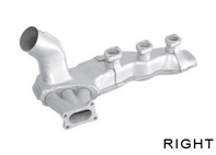 Scambiatore di calore dei gas di scarico, DESTRO. Porsche 964 C2 / C4 - 96421103905, 96421104004, 96421103932