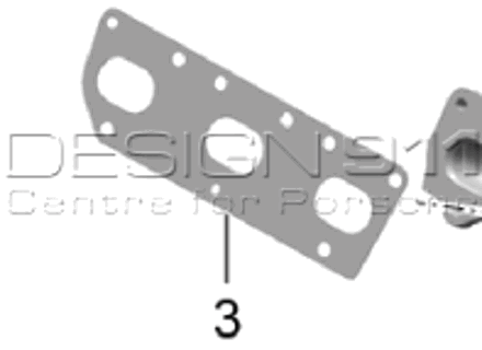 Uitlaatspruitstuk pakking. Porsche 958 Cayenne / Macan / 970 Panamera - 94611118175