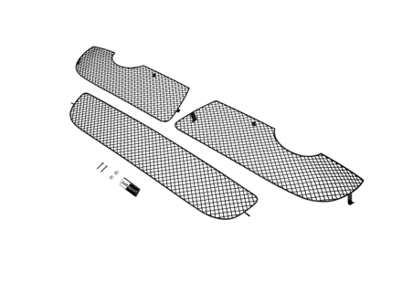 前保险杠不锈钢格栅套装 ZunSport。保时捷 Cayman 987 MKI