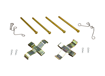 Brake pad pin kit front. Porsche 924 / 944 - 94435195201, 94435195202 - 68374, 1664000110 Brake pad pin kit front. Porsche 924 / 944 - 94435195201, 94435195202 - 68374, 1664000110