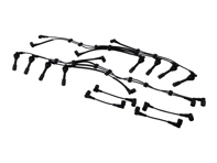 Ontsteking HT-kabelset. Porsche 928 S4 / 928 GT / 928 GTS (complete wagenset) - 92860206019, 92860206026, 92860206020, 92860206021, 92860206022, 92860206023, 92860206024, 92860206025, 92860203900, 92860231100, 92860255700 - ZEF586, ZEF586