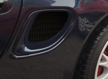 Zunsport stainless steel side vent grille set. Porsche Boxster / Boxster S 986 - ZPR17906, ZPR17906