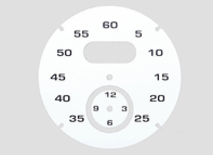 Ziffernblatt des Sport-Chrono-Instruments, weiß. Porsche 997 / 991 / Boxster / Cayman / Panamera - 97641997061 - F97 641 997 061, F97641997061