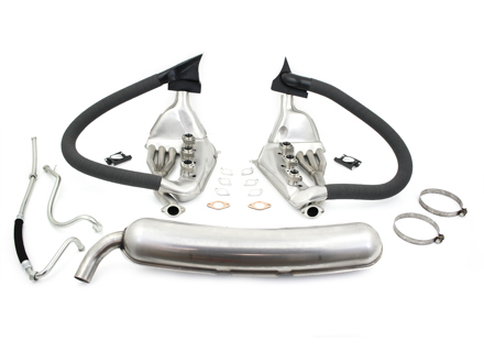 Ensemble d'échappement et d'échangeurs de chaleur SSI. Porsche 911 1984-89 Ensemble d'échappement et d'échangeurs de chaleur SSI. Porsche 911 1984-89