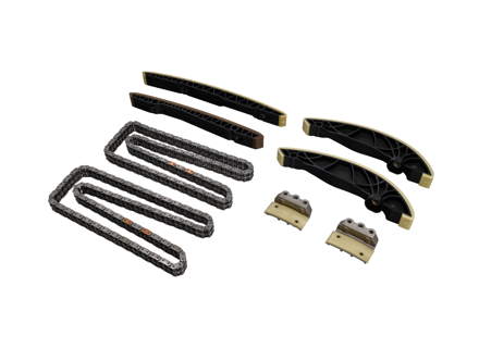 发动机正时链条套件。适用于保时捷 997 Turbo 3.6L M97.70 2007-09 款 - 99710555171, 99610503775, 99710516570, 99610516770, 99610516670, 99610503875
