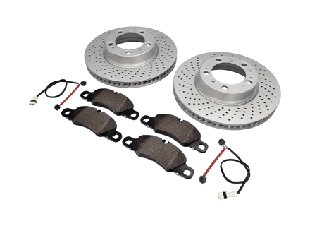 Pack Plaquettes de frein et Disques de frein AVANT Porsche 997 3.6L C4 - 99735140101, 99735140201, 99735193806, 99761277002