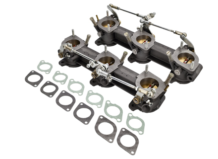 Corps de papillon MFI complet avec jeu de joints. Porsche 911 2.4 S / 2.7 Carrera - 91111008510, 91111008610