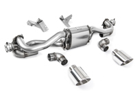 Milltek sports exhaust rear silencer delete with polished trims. Porsche 718 Cayman GT4 4.0ltr / Boxster GTS 4.0ltr Milltek sports exhaust rear silencer delete with polished trims. Porsche 718 Cayman GT4 4.0ltr / Boxster GTS 4.0ltr