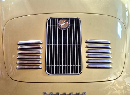 GT Style Aluminium Louvered Engine Lid skin. Porsche 356 Cabrio - 64451200126