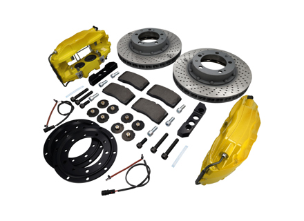 Remklauw & schijf 'Big Yellows' Front Upgrade Kit voor Porsche 911 - FVD351964499ALU
