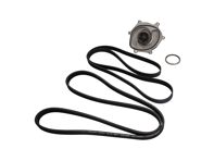 Wasserpumpe, Riemen und Thermostat-Kit. Porsche 991.1 Carrera 2S / Carrera 4S - 0PB121035A, 9A110221800, 0PB903137A, 9A110222602, 9A110622603, 9A712111000, 9A110655900, 0PB121688